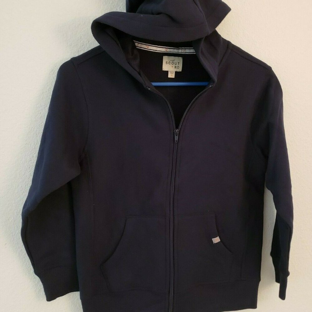 Scout + Ro Big Boys' Basic Fleece Hooded Jacket, S - Picture 2 of 4
